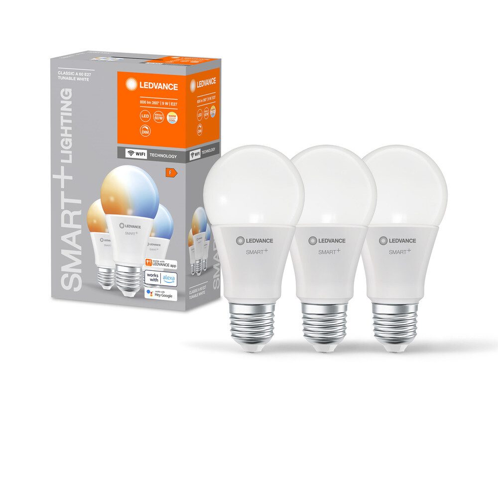LED-Leuchtmittel E27, 9W, 6500K, 806lm, warmweiß