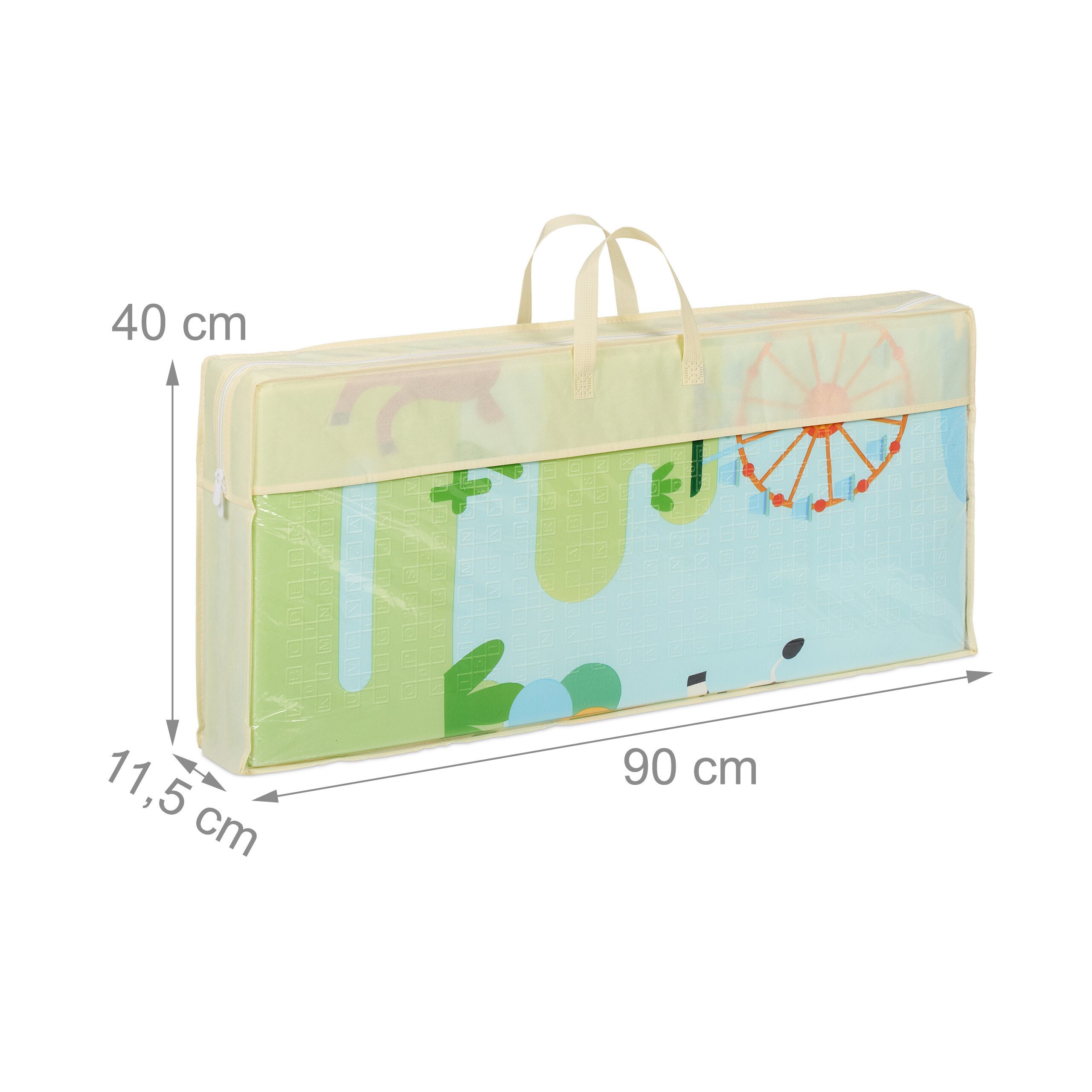 relaxdays Spielmatte Faltbare Spielmatte Tiere (2-St) – Bild 5 von 5