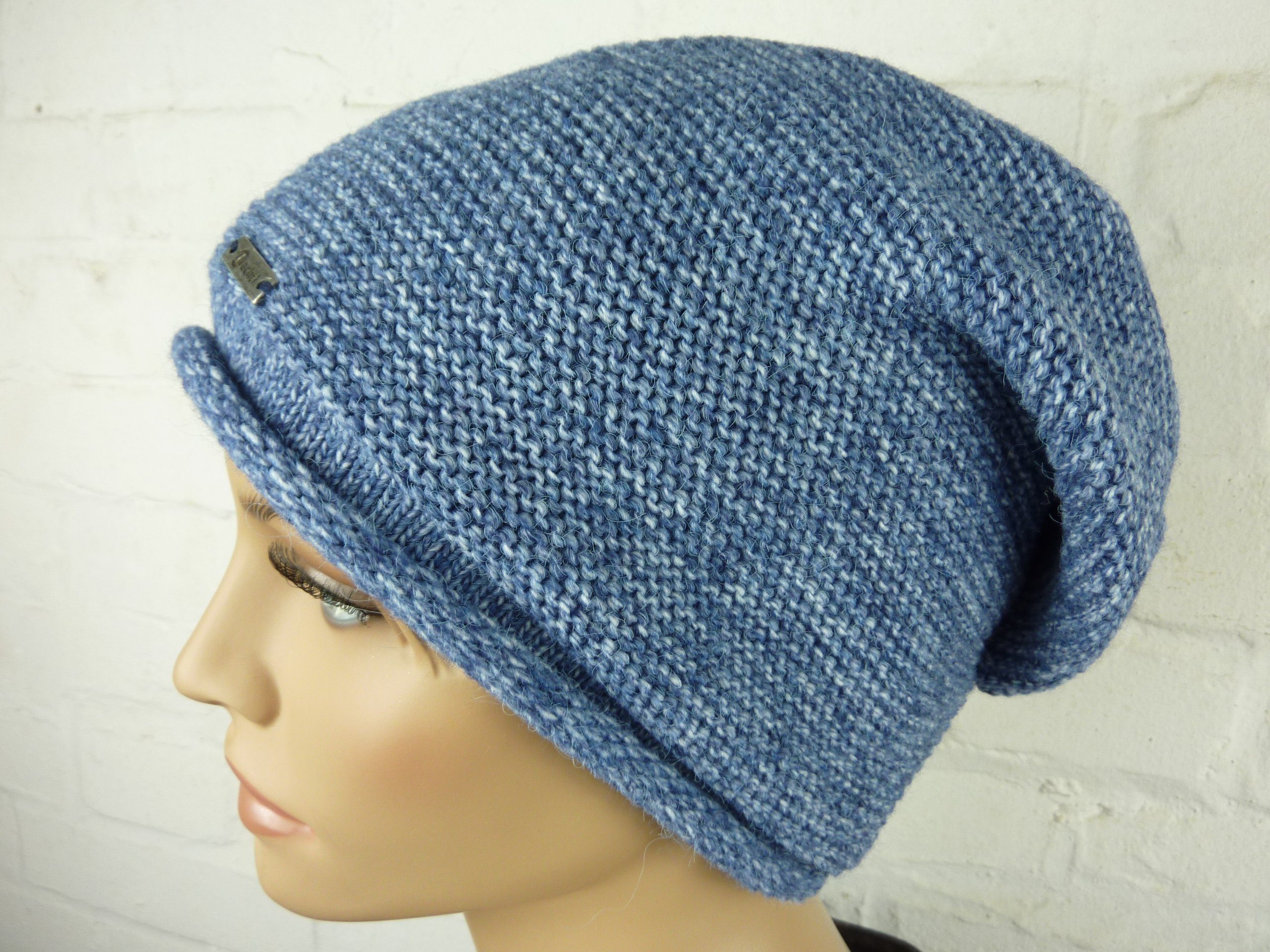 Taschen4life Beanie Damen Mütze AZ1378PC Longbeanie, Rund-strick ohne Bommel, leicht gefüttert, lange Passform