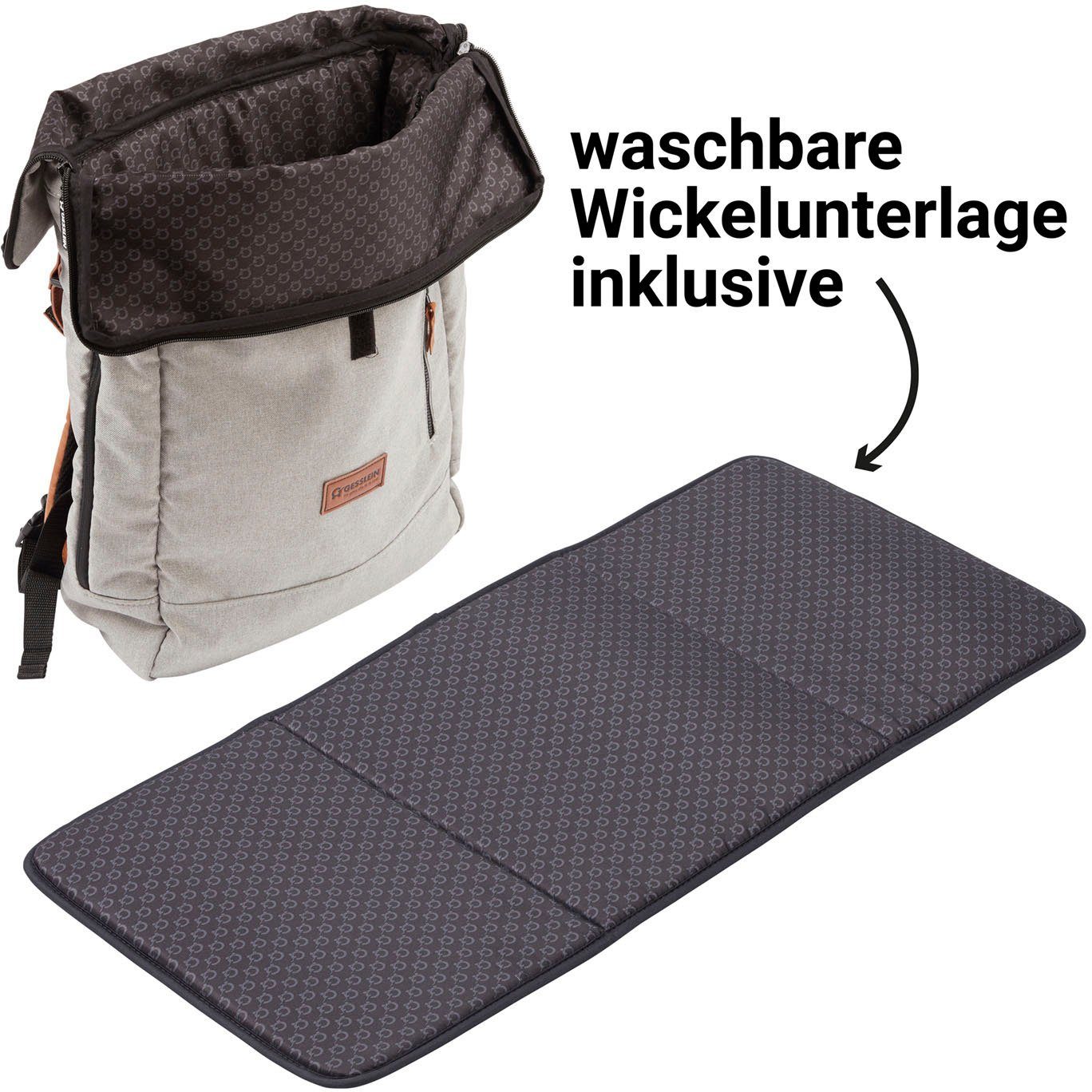 schwarz-kupfer, N°6, Germany Made Wickelrucksack in Gesslein