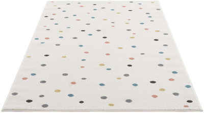 Kinderteppich Anime9396, Carpet City, rechteckig, Höhe: 11 mm, Spielteppich, Bunte Punkte, Weicher Flor, Pflegeleicht, Kinderzimmer