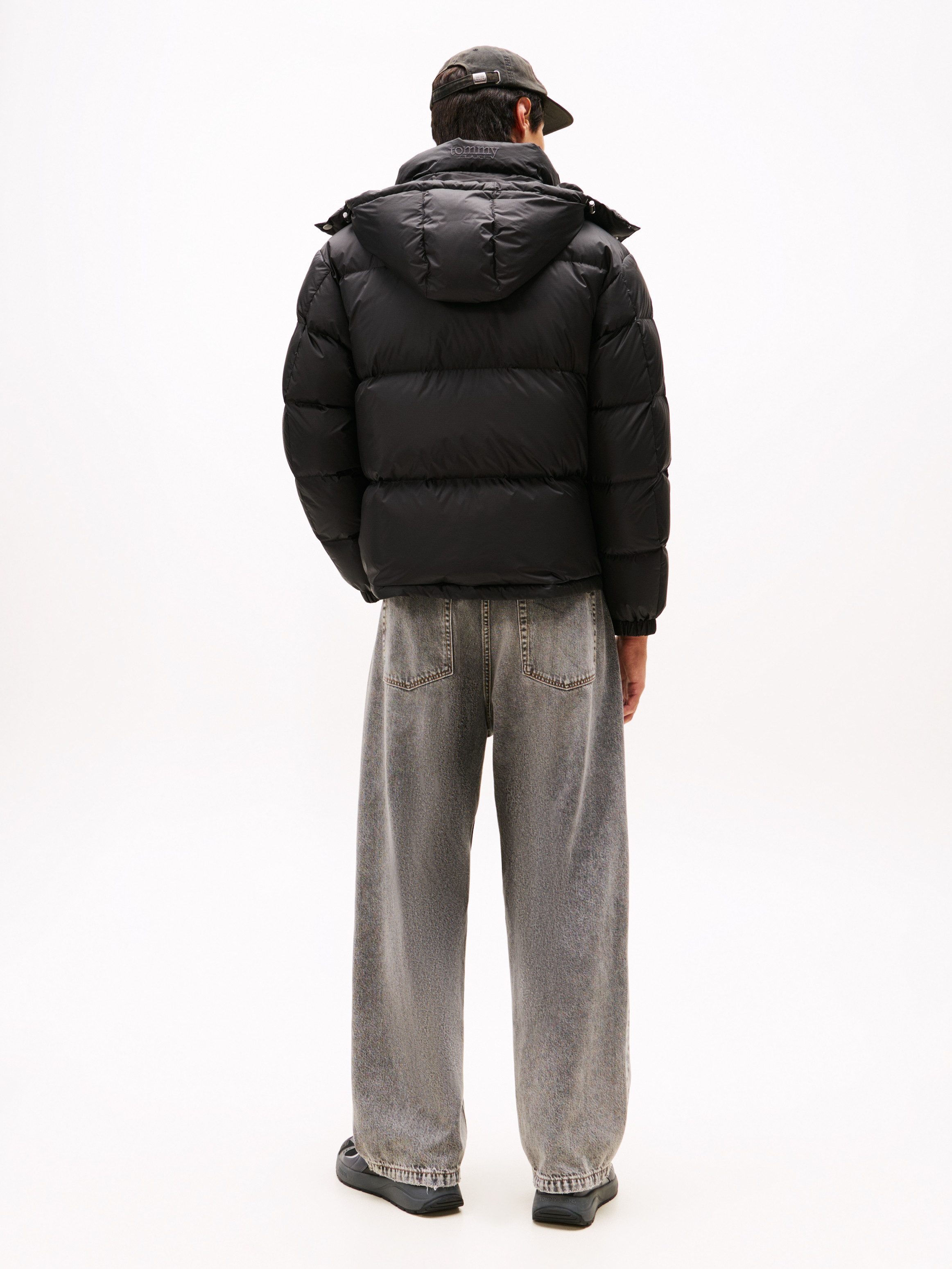 Tommy Jeans Steppjacke ALASKA DOWN PUFFER Übergangsjacke Regular fit mit abnehmbarer Kapuze