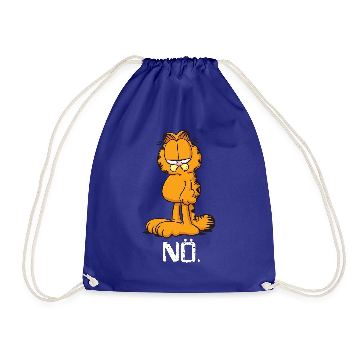 Spreadshirt Turnbeutel Garfield Nö Nein Kein Bock Lustig Turnbeutel (1-tlg)