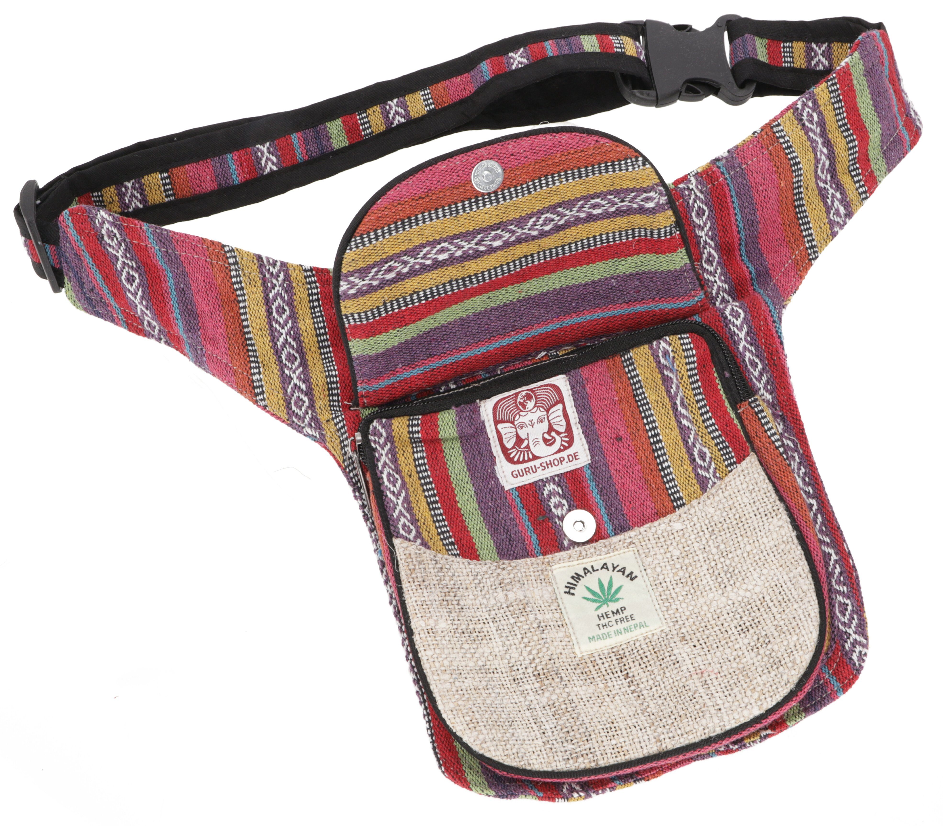 Nepal - Hanf Gürteltasche Modell.. Modell Guru-Shop Gürteltasche Sidebag, Ethno 13