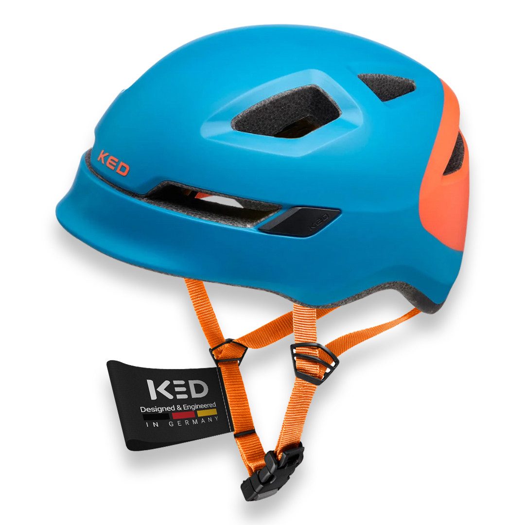 KED Fahrradhelm Pop II Lite Kinderhelm, Mit Ultraleichtem Design Und Sicherem K-FIT System