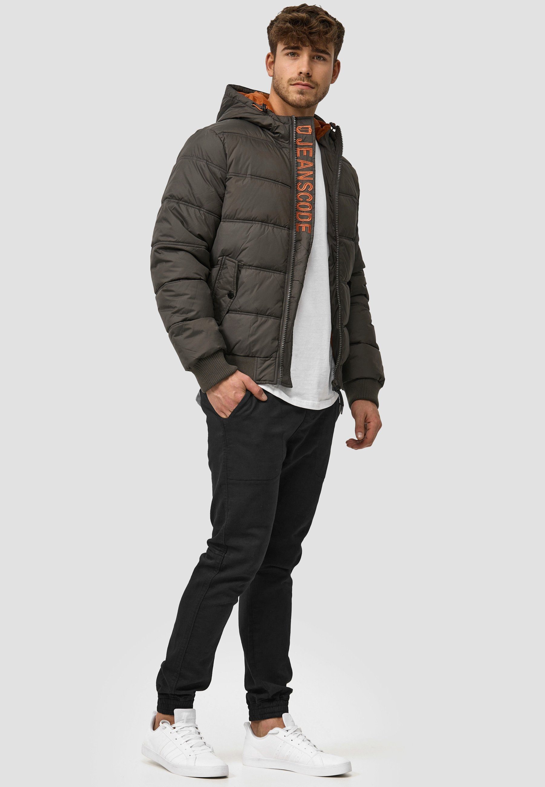Indicode Steppjacke Herren Adrian ZA Herrenjacke Daunen-Optik