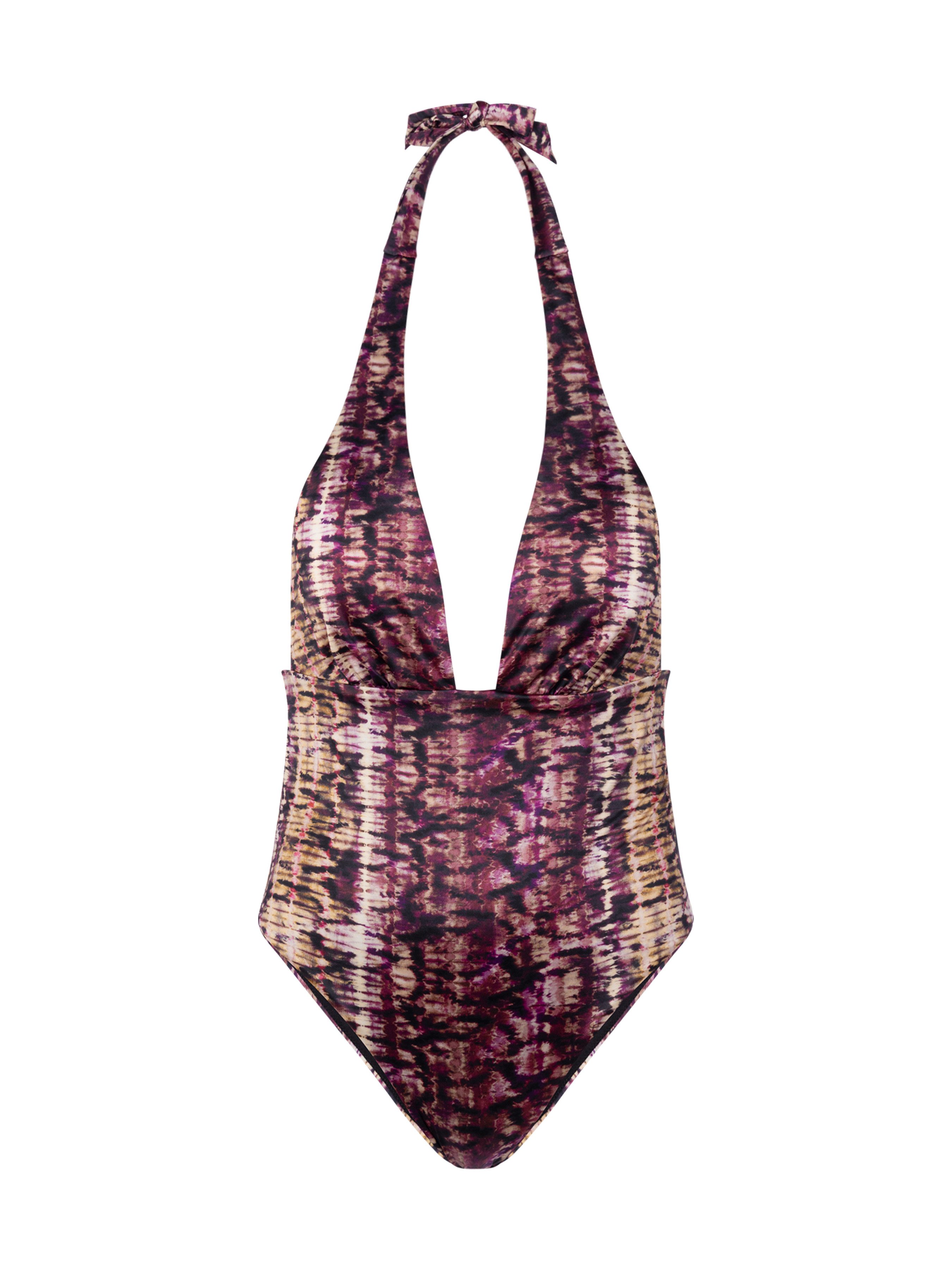 Dorina Badeanzug Amnesia Batikmuster, Neckholder zum Binden