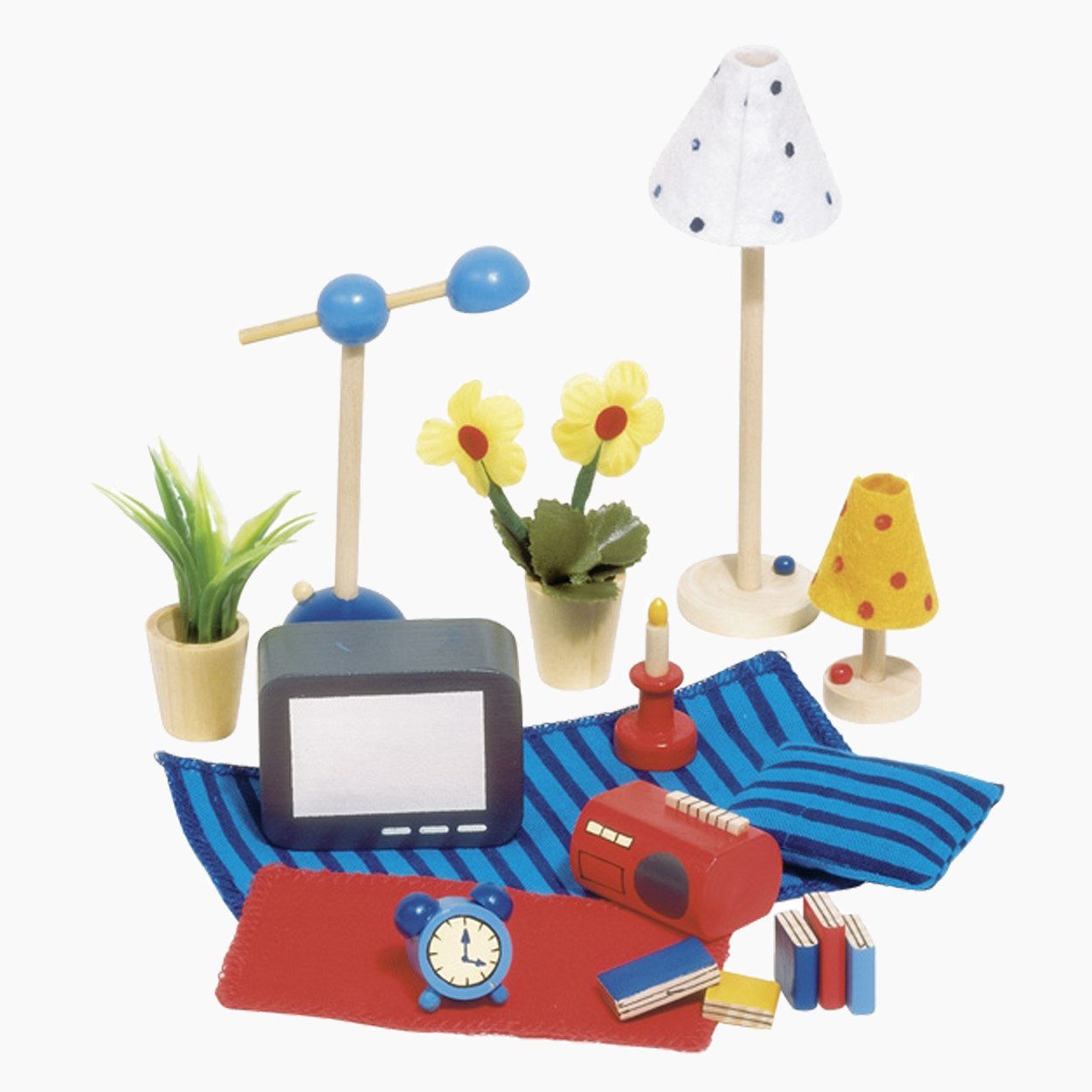 goki Puppenhausmöbel Accessoires Wohn- und Schlafzimmer (packung, 17tlg., s günstig online kaufen