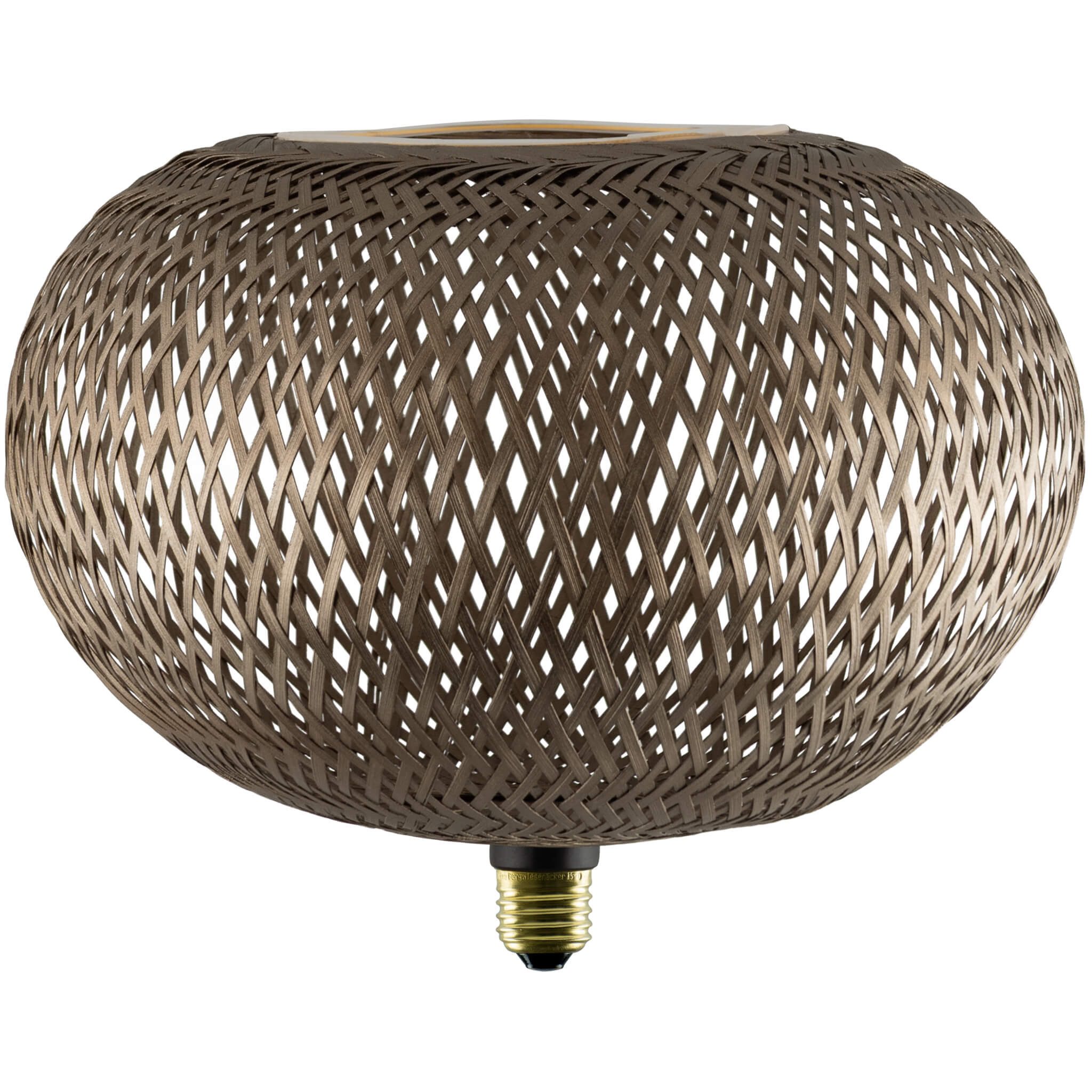 SEGULA LED-Filament LED Floating Bamboo, E27, 1 St., Extra-Warmweiß, LED Floating Bamboo Oval 300 bronze, E27, 5W, 2200K, 330lm