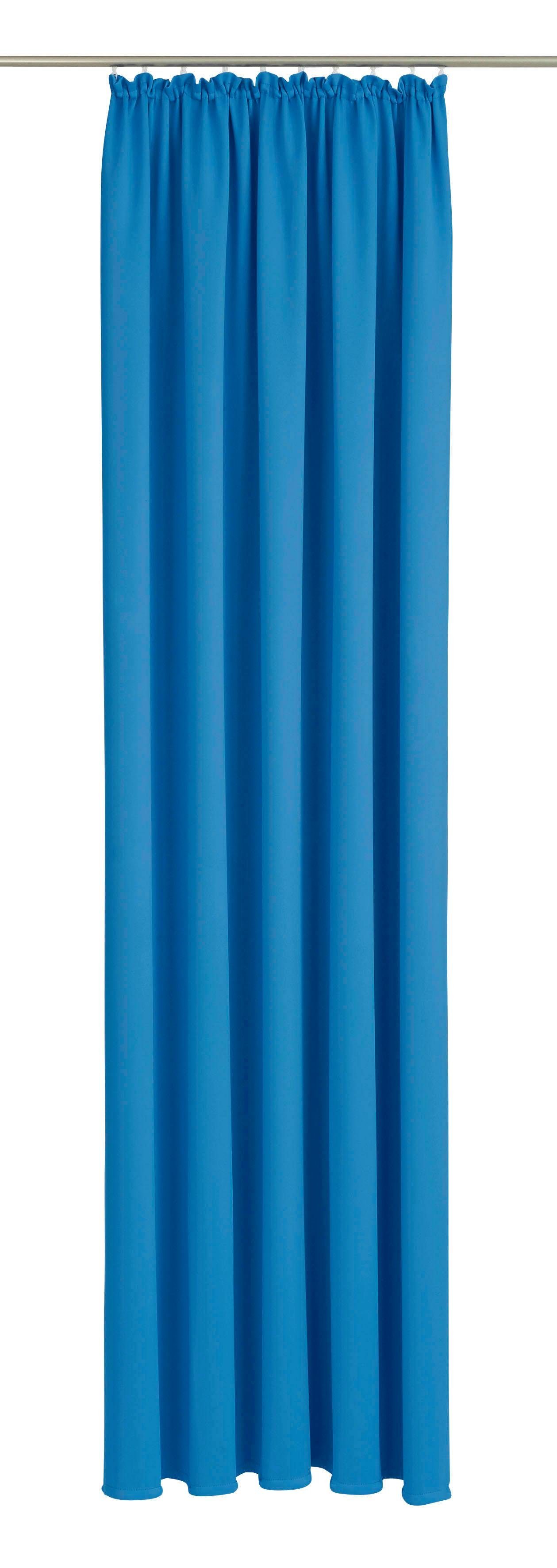 Vorhang Dim out, Wirth, Kräuselband (1 St), verdunkelnd blau