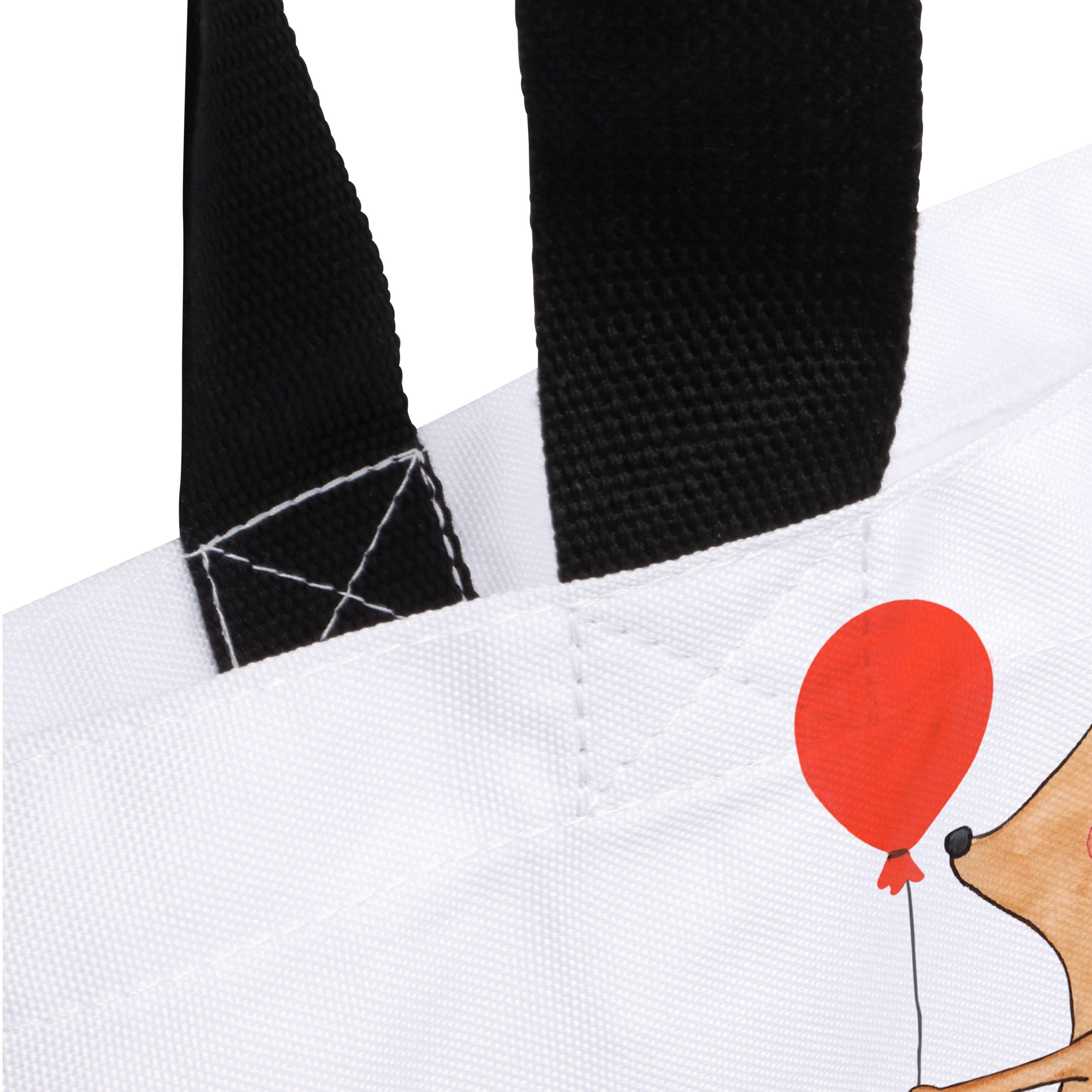 Igel Mrs. Shoppe mit Herzlichen Glückwunsch, & Luftballon (1-tlg) Mr. - Geschenk, Panda Shopper - Weiß