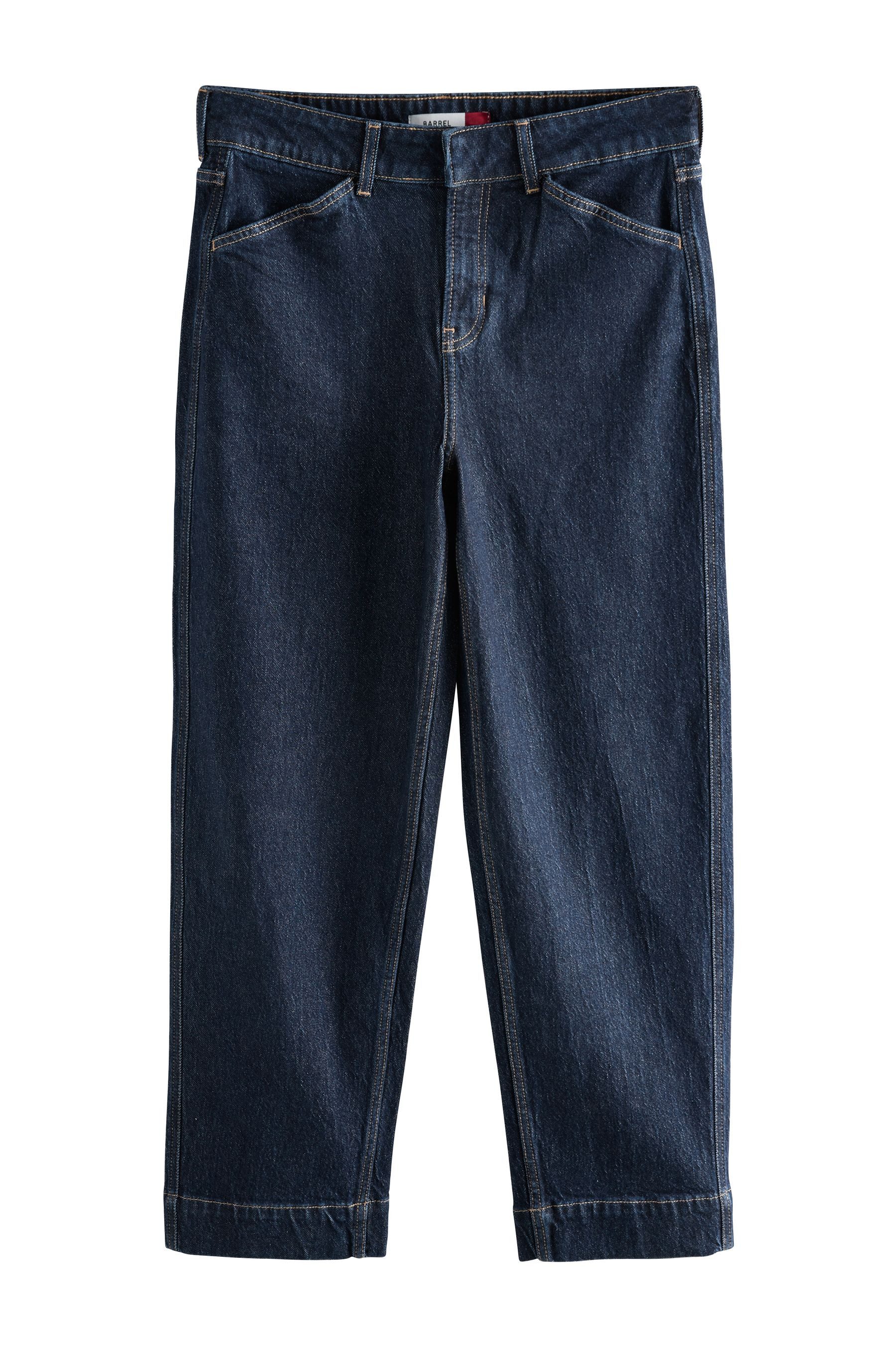Next Weite Jeans Denm-Jeans mit weitem Barrel-Bein (1-tlg)