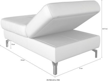 sit&more Hocker Bendigo, mit Klappfunktion, Bodenfreiheit 15 cm, wahlweise in 2 Fußfarben