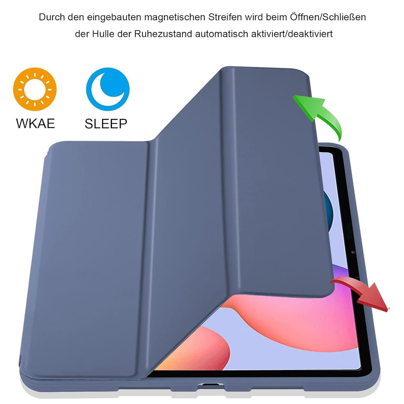 CoolGadget Tablet-Hülle Smart Cover für Samsung Galaxy Tab A7 10.4 T500 22,1 cm(8,7 Zoll), Schutz Tasche aufstellbar mit Stift Halter für Galaxy Tab A7 10.4 T500