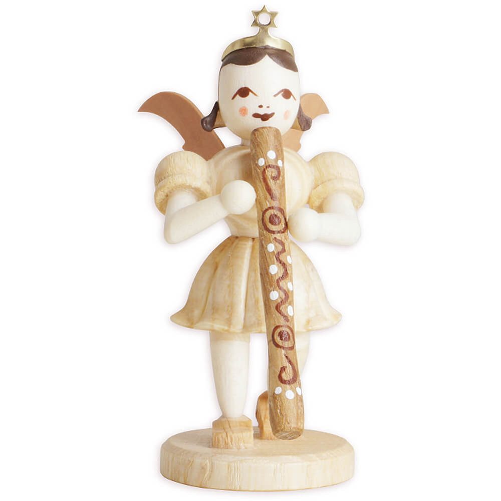 Blank Kunstgewerbe Dekofigur Kurzrockengel mit Didgeridoo, natur (6,6cm) von Blank Kunsthandwerk