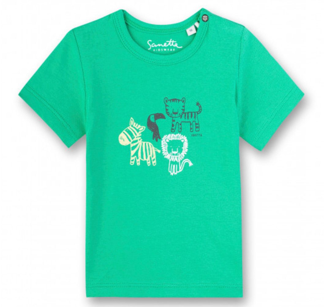 Sanetta T-Shirt Baby T-Shirt aus Baumwolle mit Tiermotiv