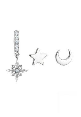 Elli Ohrring-Set Stardust 3er Set Kristalle 925 Silber