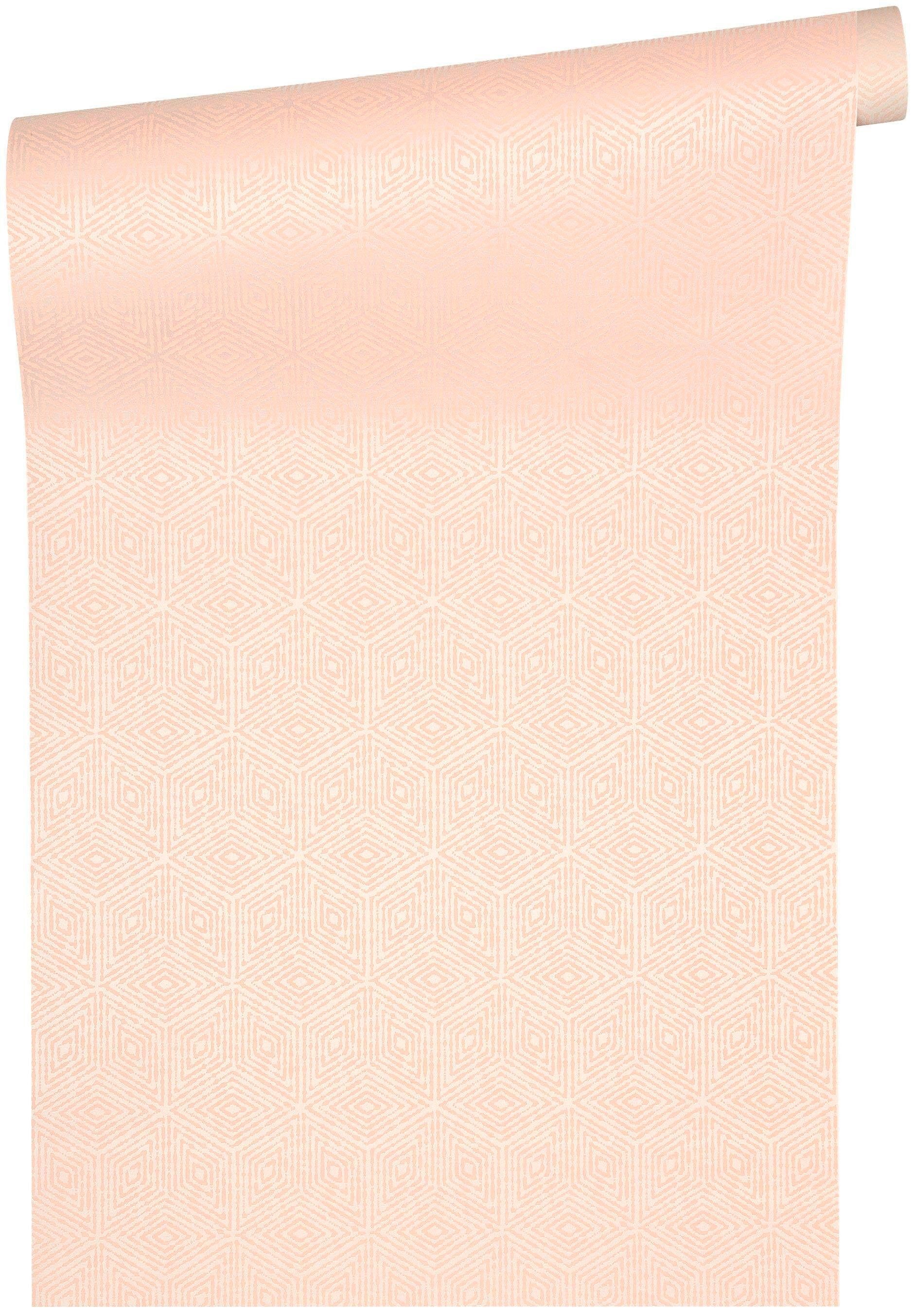 living walls Textiltapete Di Seta, glatt, Motiv, geometrisch, grafisch, Grafik Tapete einfarbig Tapeten Wohnzimmer Schlafzimmer Küche Design