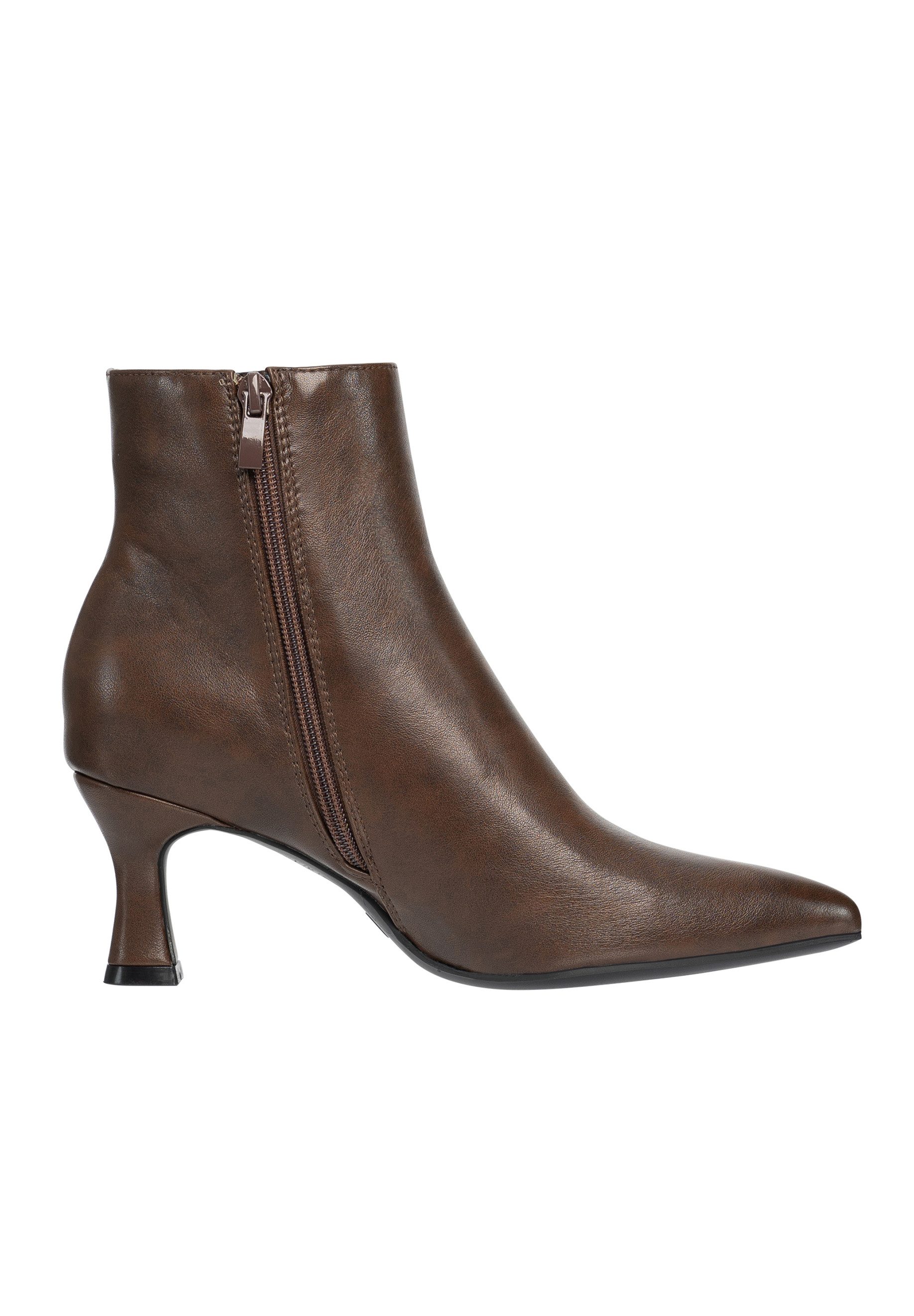 Salinyang Damen Stiefeletten mit Kitten Heel und spitzer Schuhspitze Stiefelette