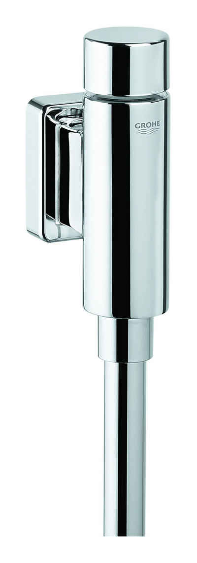 Grohe Urinal-Druckspüler Rondo, Urinal-Druckspüler mit integrierter Vorabsperrung - Chrom