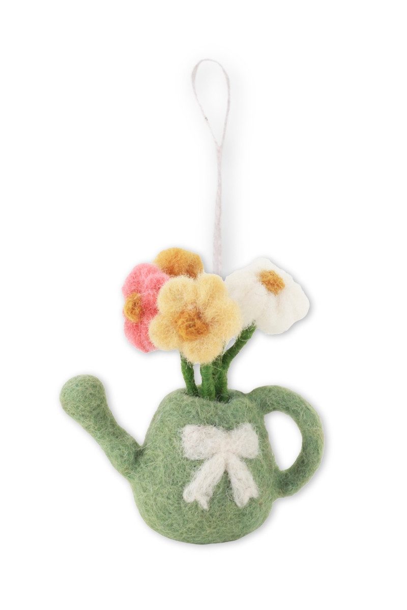 Gry & Sif Hängedekoration Filzanhänger - GIESSKANNE - grün