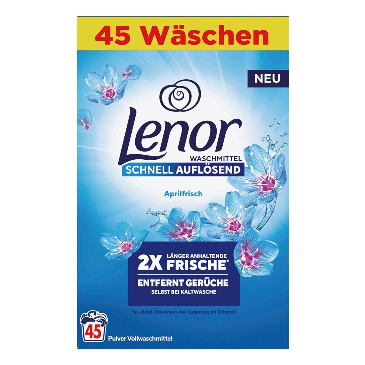 LENOR Aprilfrisch Vollwaschmittel (45 WL, 2,47 kg)
