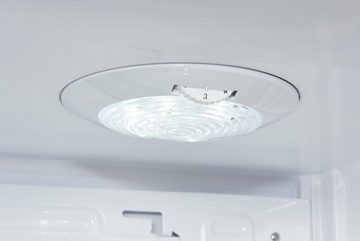 exquisit Table Top Kühlschrank LED-Beleuchtung weiss EEK: E KB60-V-090E