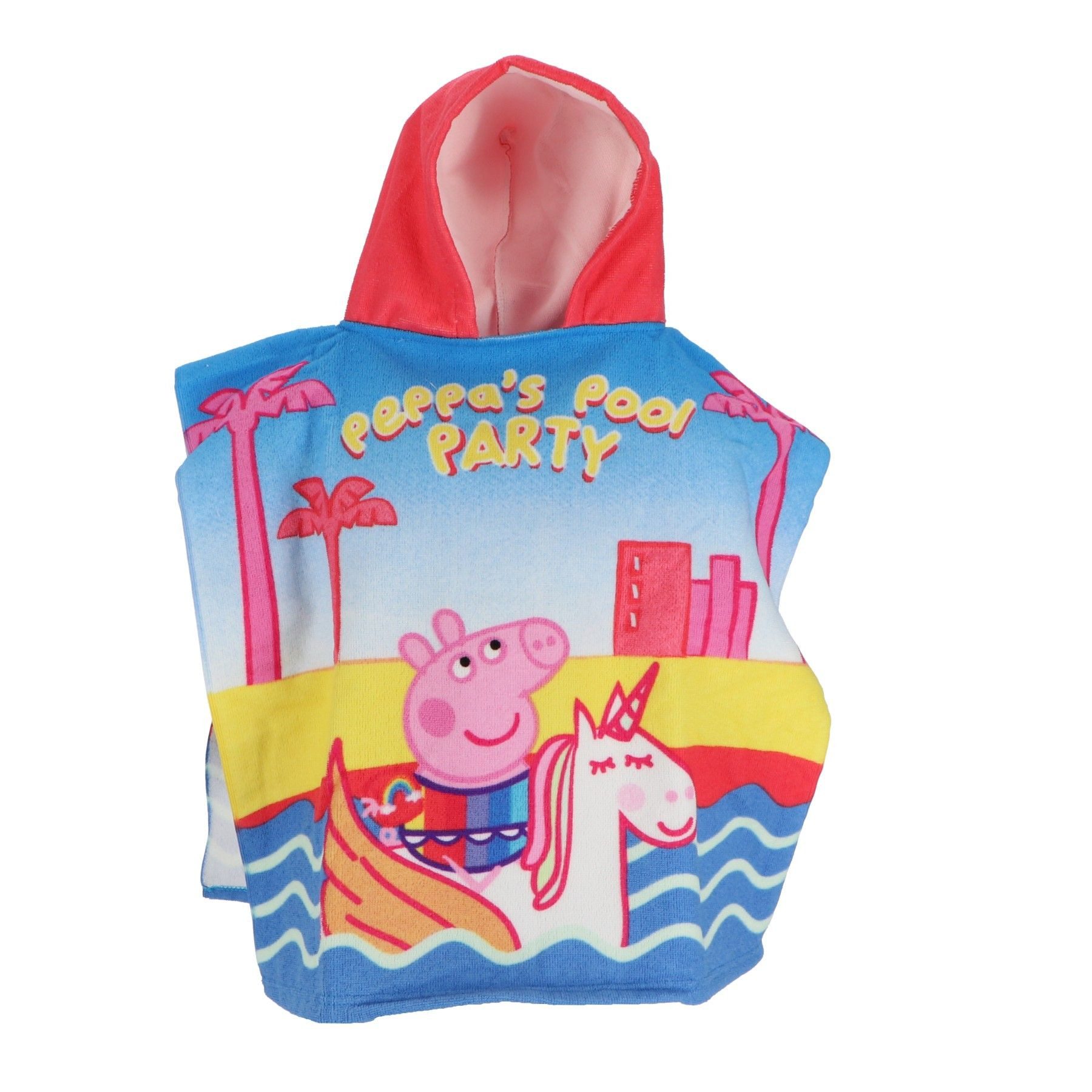 Peppa Pig Badeponcho Badeponcho für Kinder Schnell Trocknend für Strand und Pool