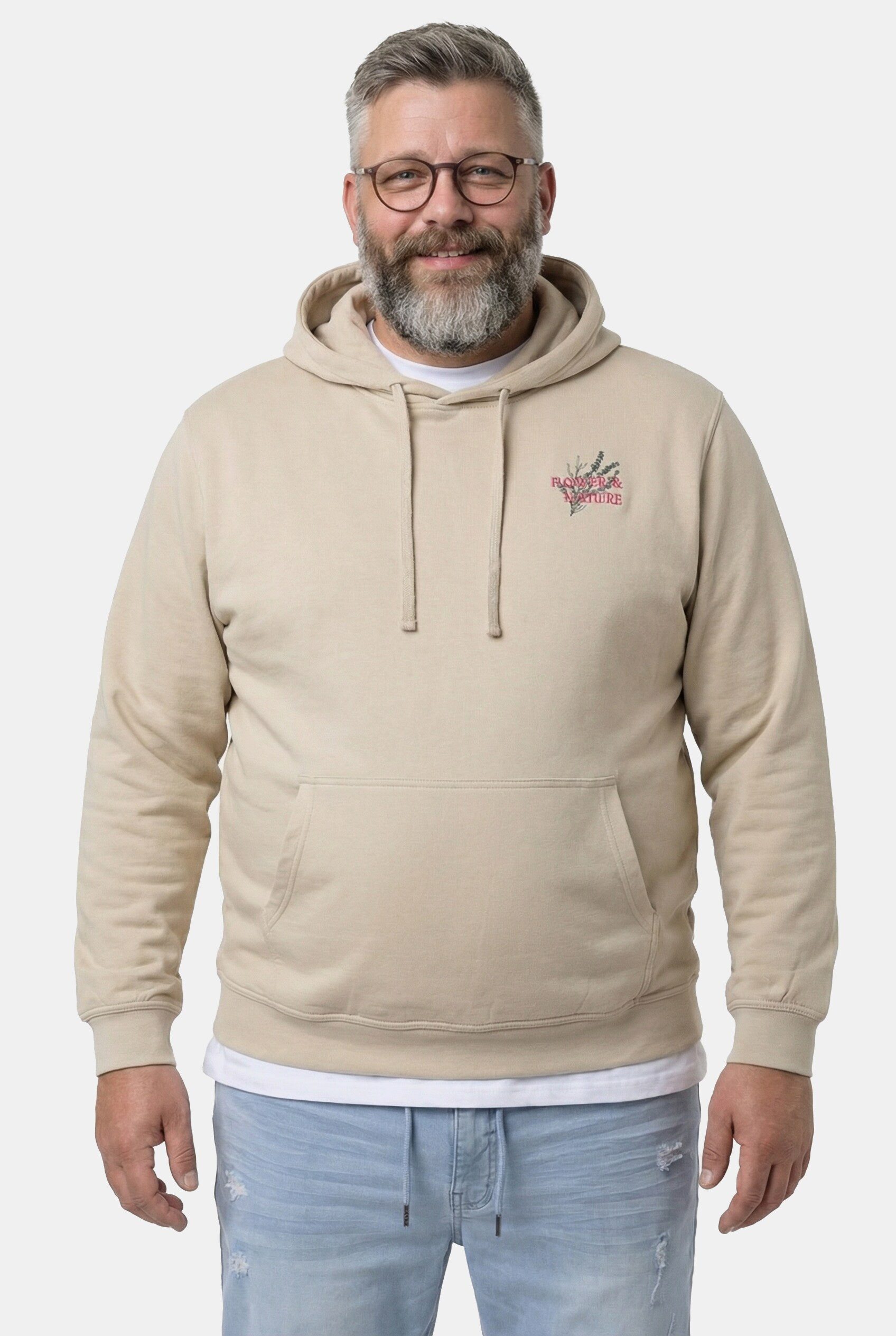 Men Plus Sweatshirt Hoodie Kapuzen Sweater Rückenprint