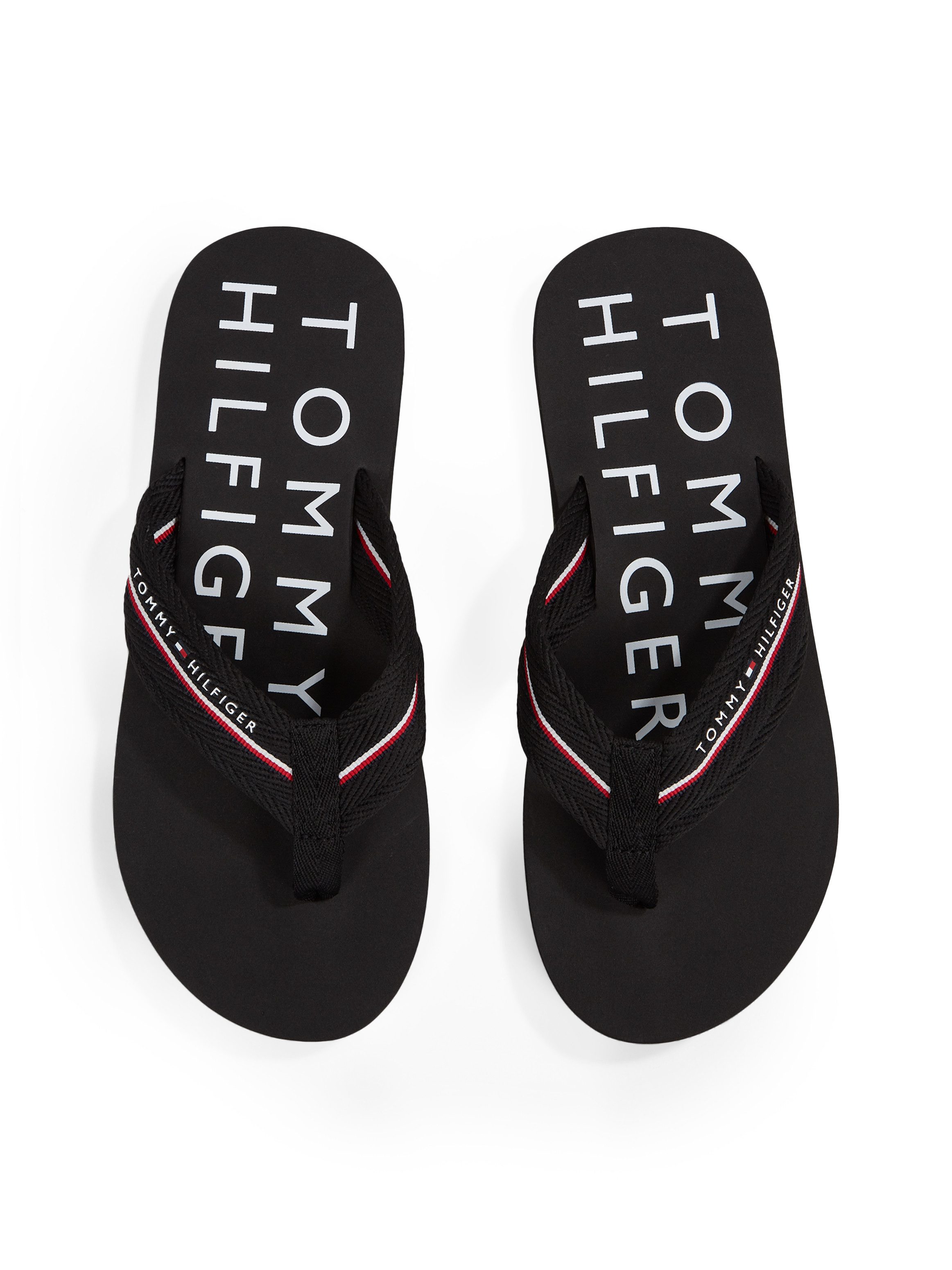 Tommy Hilfiger TOMMY HILFIGER WEB BEACH SANDAL Zehentrenner, Sommerschuh, Badeschuh mit Logoschriftzug
