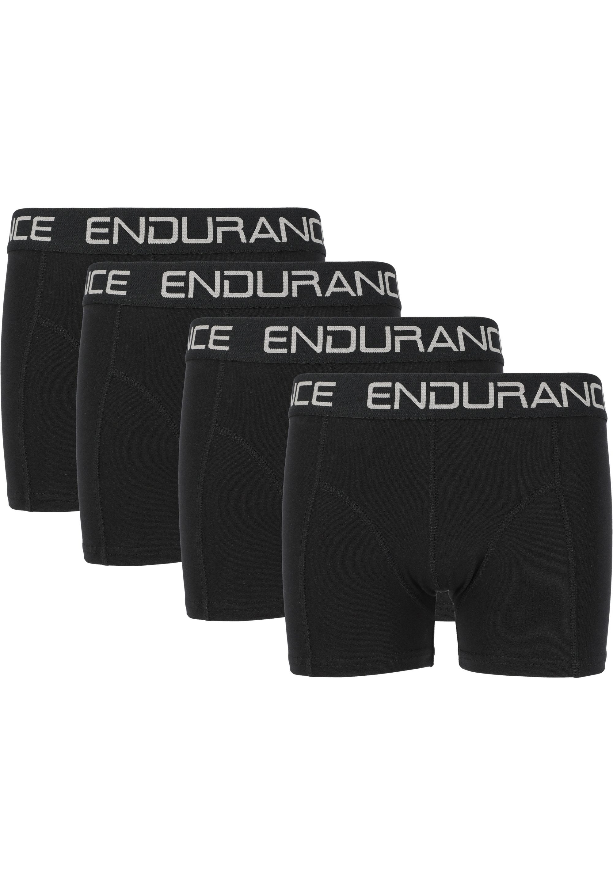 ENDURANCE Boxershorts Burke Jr. 4er-Pack aus atmungsaktivem Material
