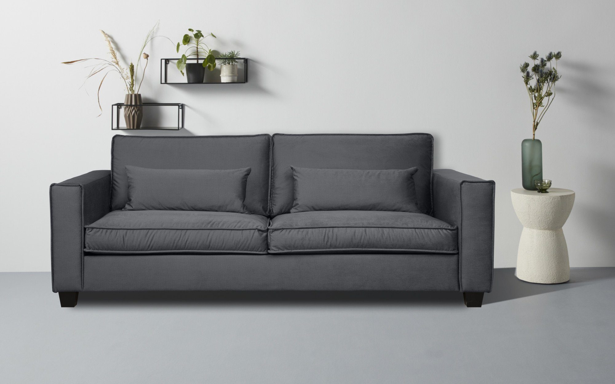 Home affaire 3-Sitzer Tilques, bequeme Sitzgelegenheiten, viele Farben verfügbar middle gray