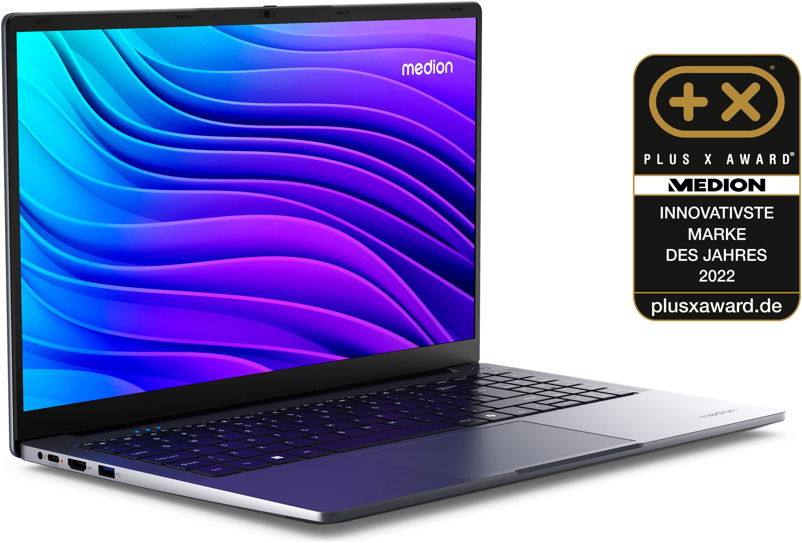 Medion® E15223 (MD62644) Notebook (39,6 cm/15,6 Zoll, Intel Celeron N100, UHD Graphics, 4 GB, 128 GB SSD)