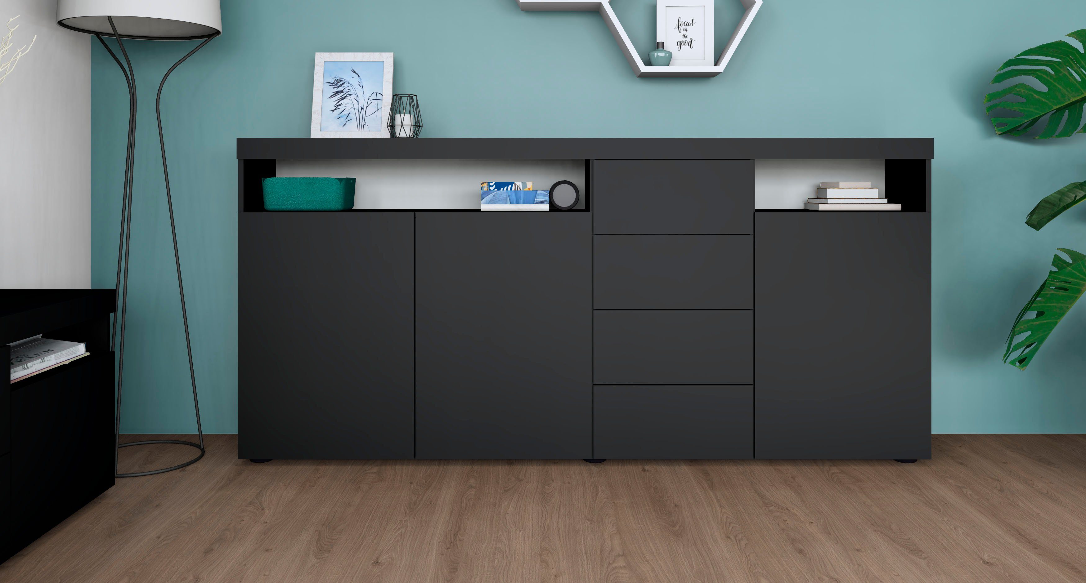 borchardt Möbel Highboard "Kapstadt", Breite 200 cm günstig online kaufen