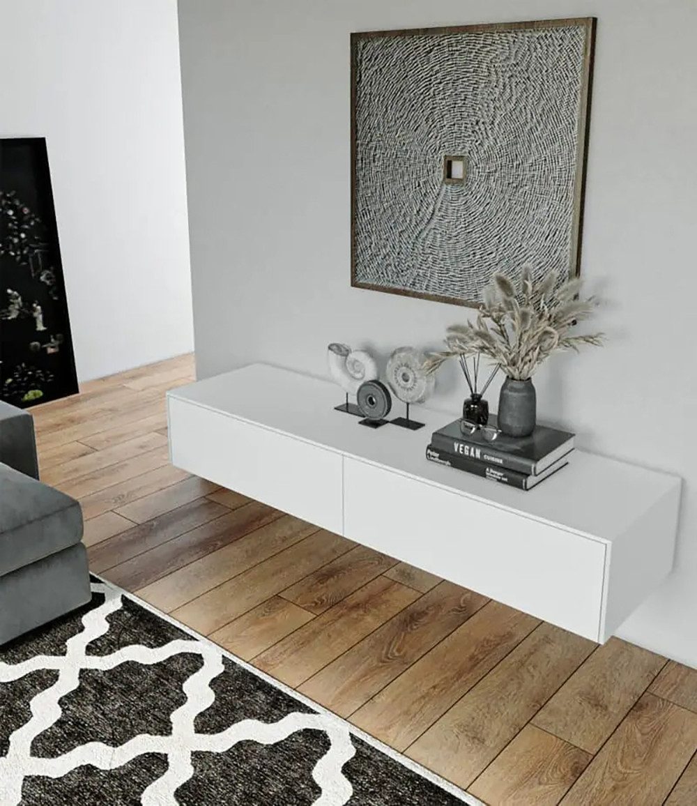 Henneke Sideboard Corian® Sideboard PureOne, Fugenlos aus Mineralwerkstoff