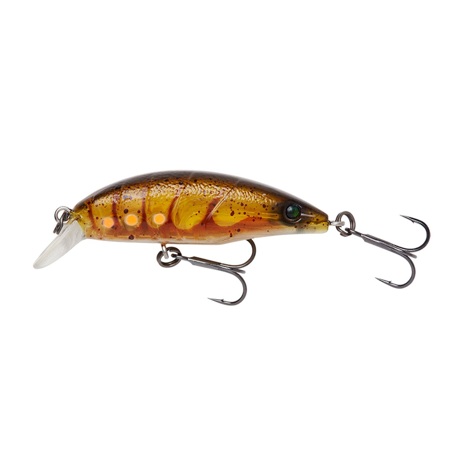 SR Golden Savage 5,2cm Gear Twitch 5,5g 3D Gear Suspending Wobbler Savage Ghost Shrimp Kunstköder,