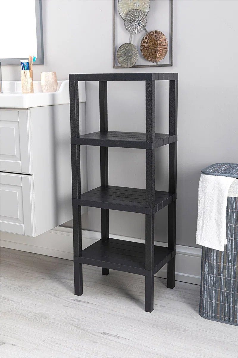 Luxury Bites Badregal Regal mit 4 Ablagen, vielseitig einsetzbar als Badezi günstig online kaufen