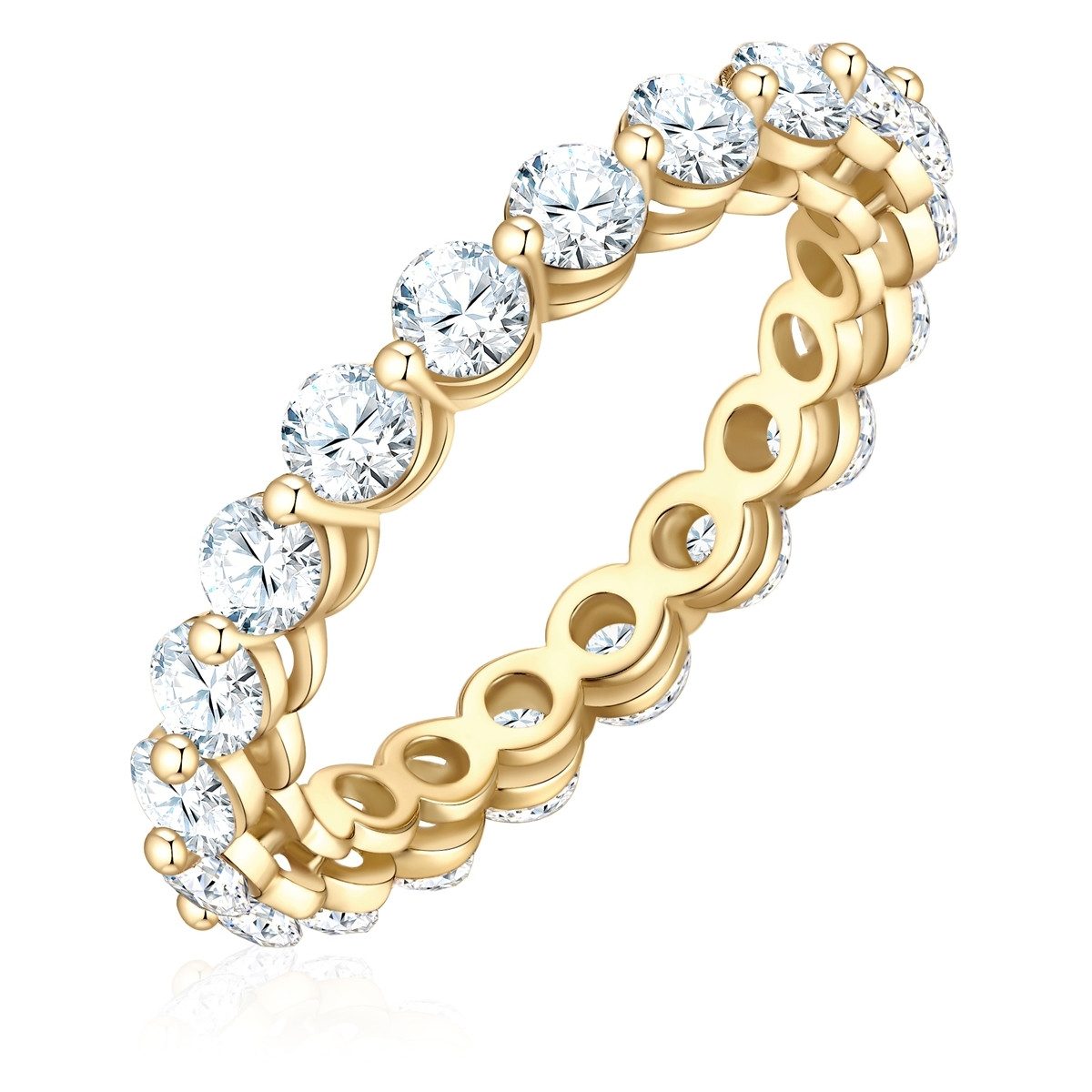 Glanzstücke München Silberring gelbgold, mit Zirkonia günstig online kaufen