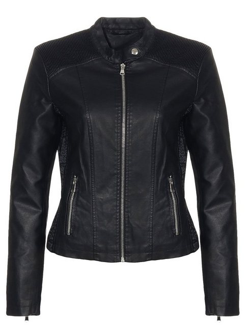 malito more than fashion Kurzoverall 5195 Bikerjacke Slimfit mit Steppung günstig online kaufen