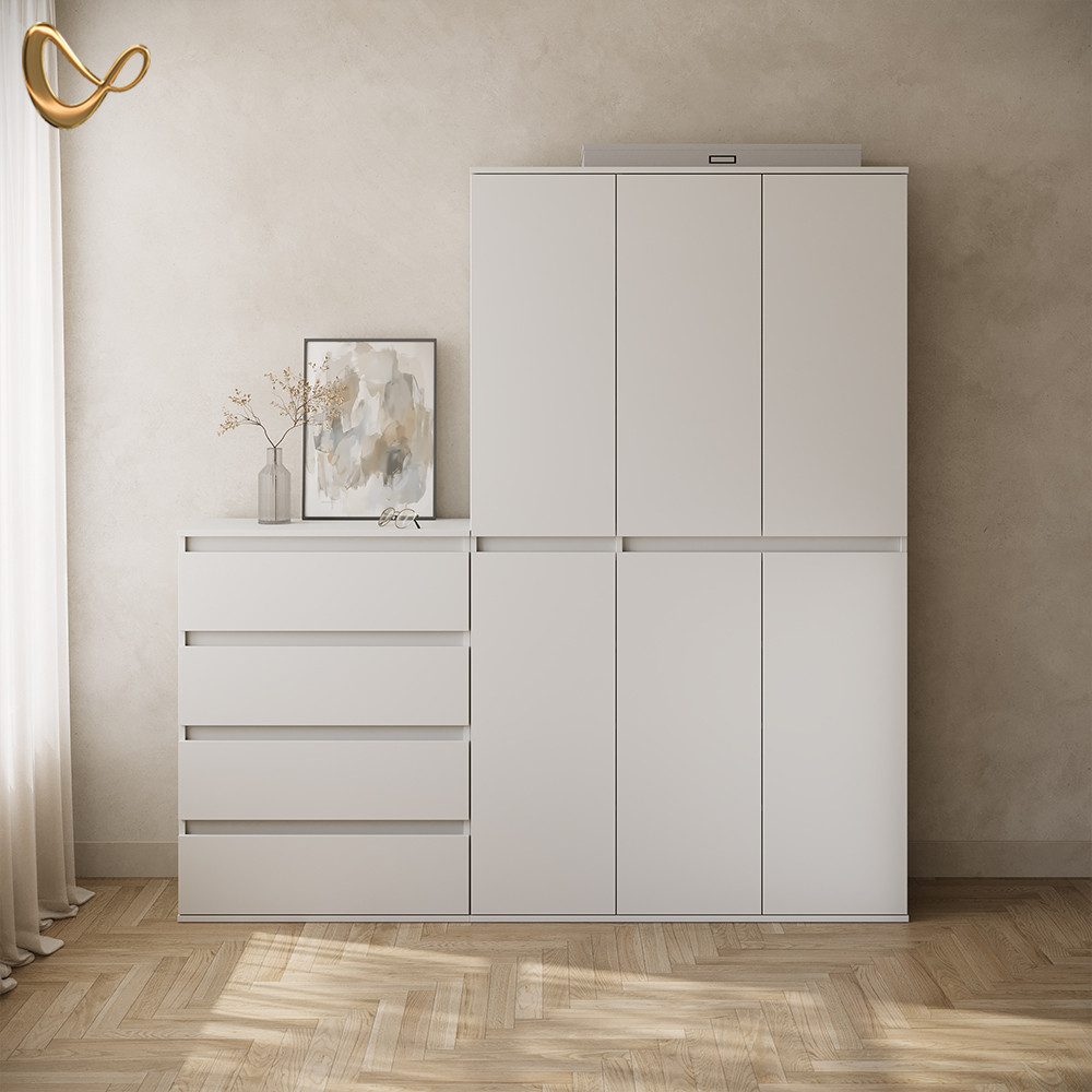 Livinity® Einlegeboden Garda, Weiß, 2er Set (2 St)
