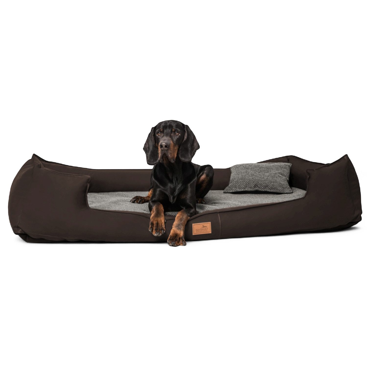 tierlando® Tierbett Nonplusultra LINUS orthopädisches Hundebett Visco PLUS Kunstleder, Abwischbar, Haar resistent, ergonomisch