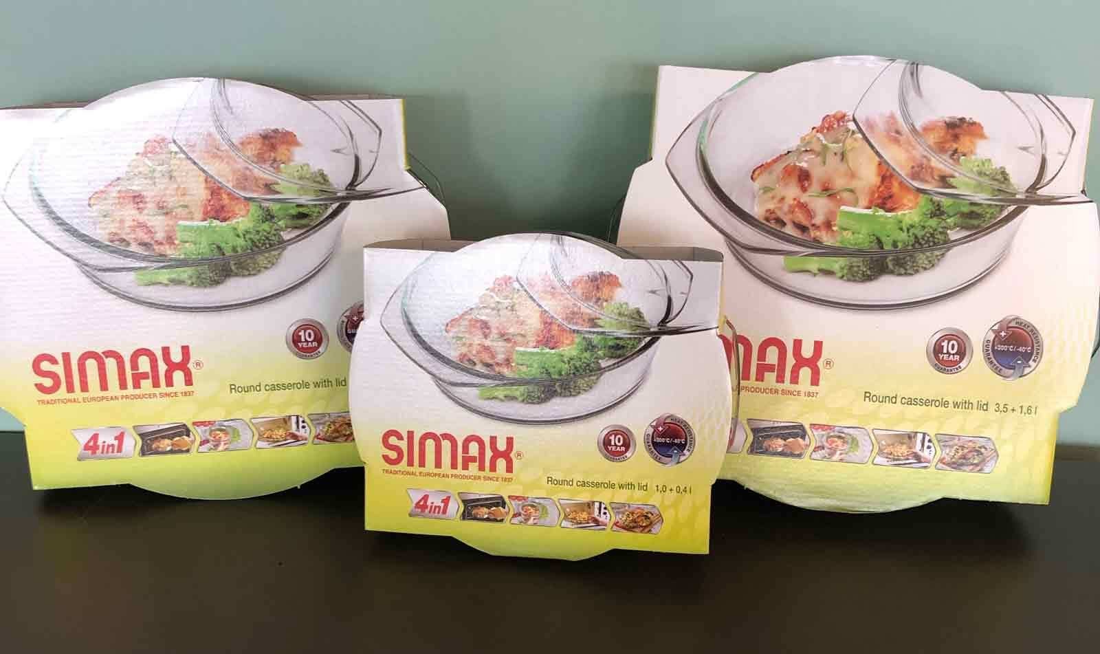 SIMAX Auflaufform Cucina Auflaufform ø 24.9 cm, Glas, (1-St)