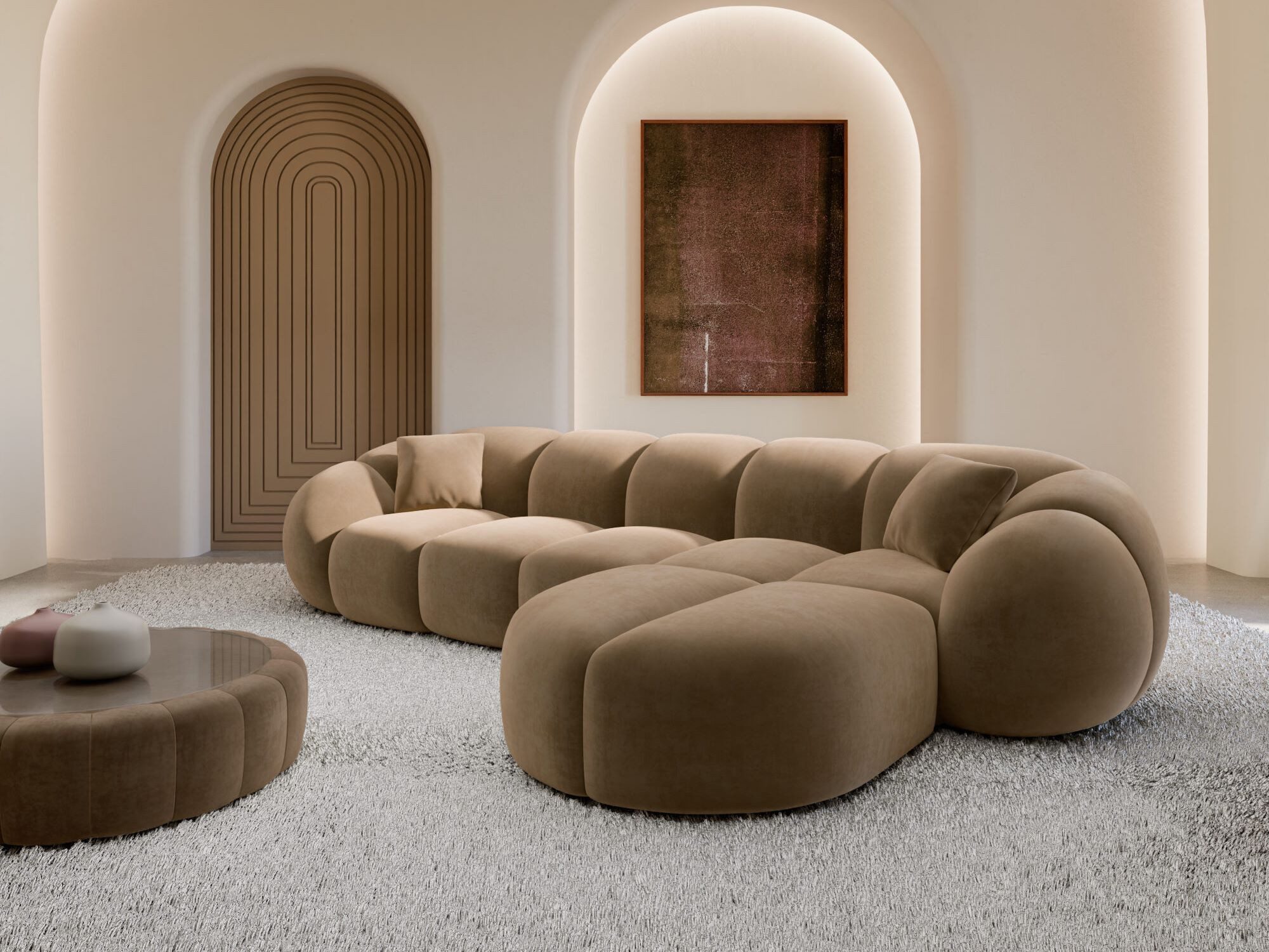 Sofa Dreams Ecksofa Stoff Ecksofa Valderosa L-Form, Ecksofa, L-Form, Zeitloser Look in L-Form, 2 Zierkissen inklusive