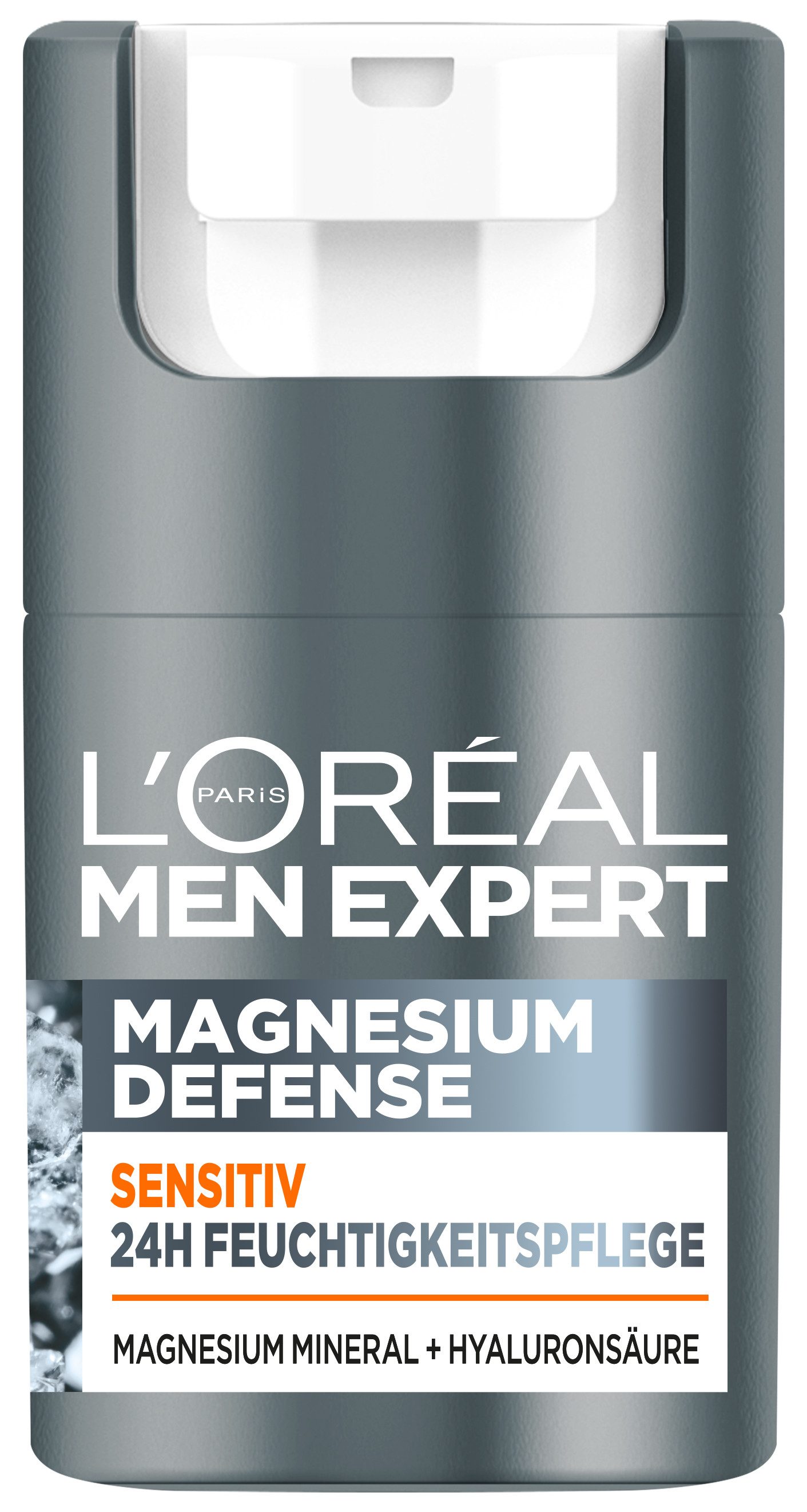 L'ORÉAL PARIS MEN EXPERT Gesichtsgel Magnesium Defense Pflege, für emfpindliche Haut, mit Hyaluronsäure, feuchtigkeitsspendend