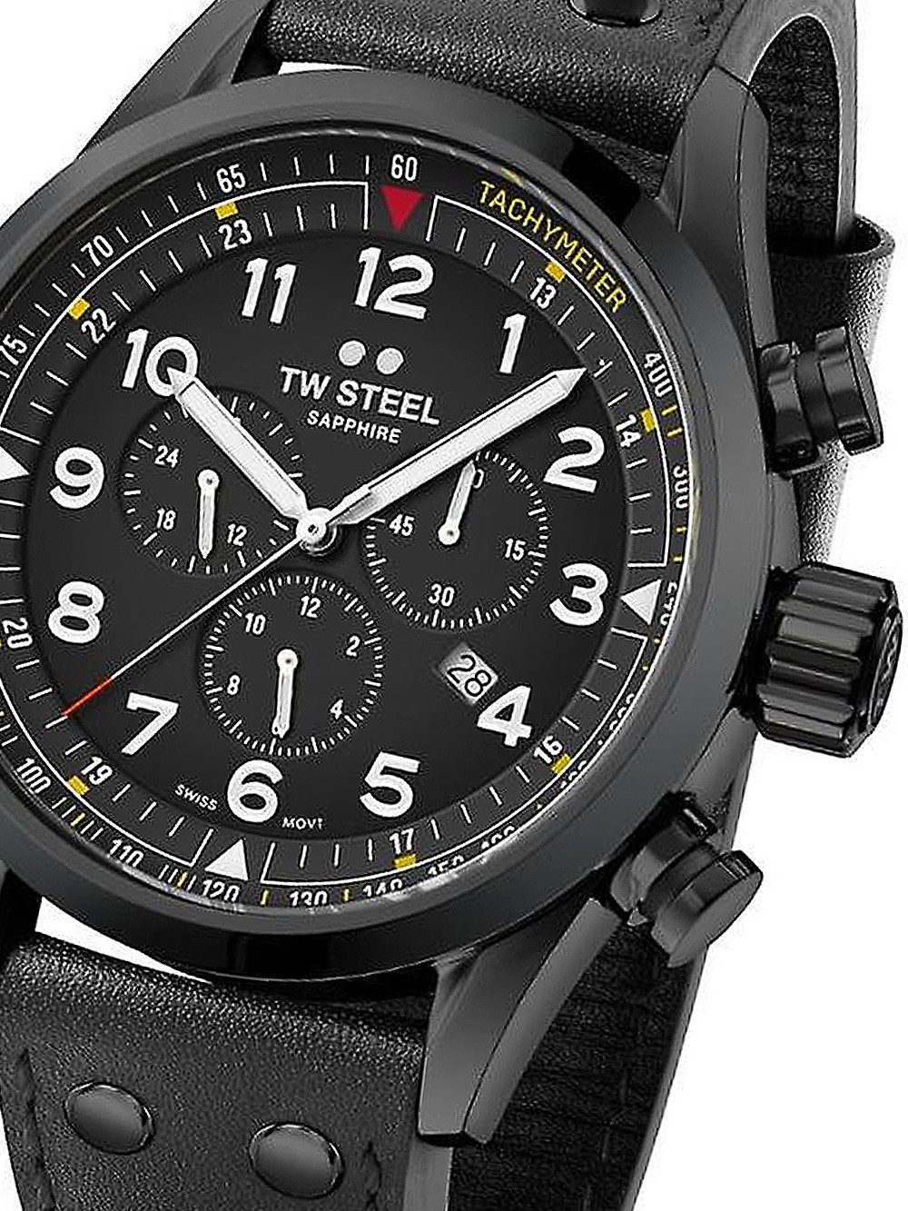 TW Steel Quarzuhr TW-Steel SVS205 Volante Chronograph Herrenuhr 48mm 10ATM TW-Steel SVS205 Volante Chronograph Herrenuhr 48mm 10ATM