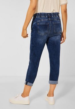STREET ONE Bequeme Jeans Street One Loose Fit Jeans in Mid Blue Indigo Wash (1-tlg) Taschen