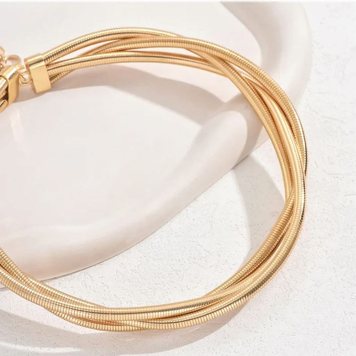 KARMA Choker Gold oder Silber 40 cm Halskette Damen Damenschmuck modern (Geschenk für Sie), Damenhalskette Damenhalsschmuck Damenchoker