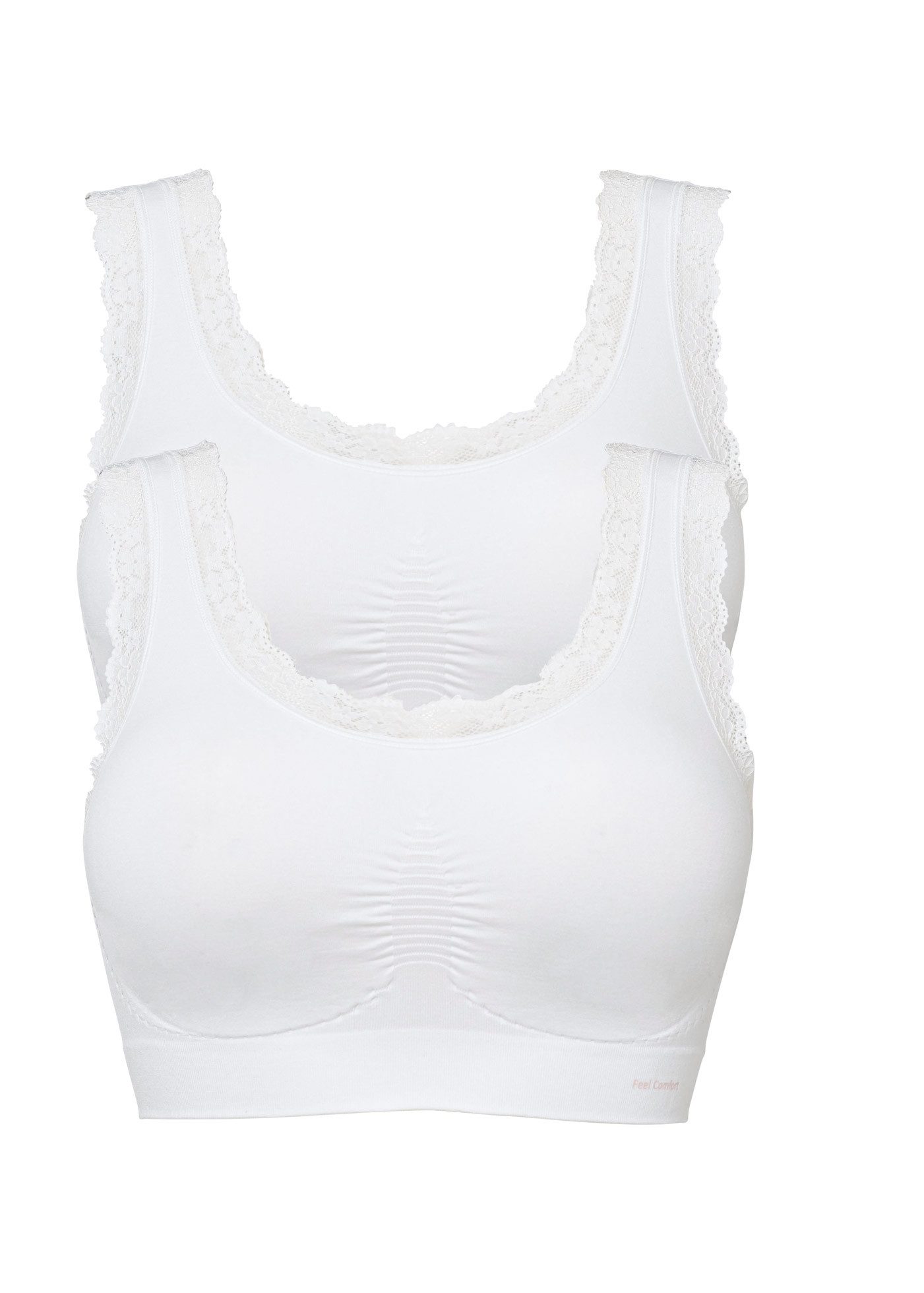 bonprix Bustier (Packung, 2-tlg) nahtlose Verarbeitung, elastisches Material, klassischer Stil