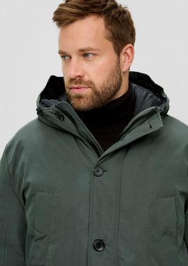 s.Oliver Outdoorjacke Wattierter Parka mit vielen Taschen Riegel