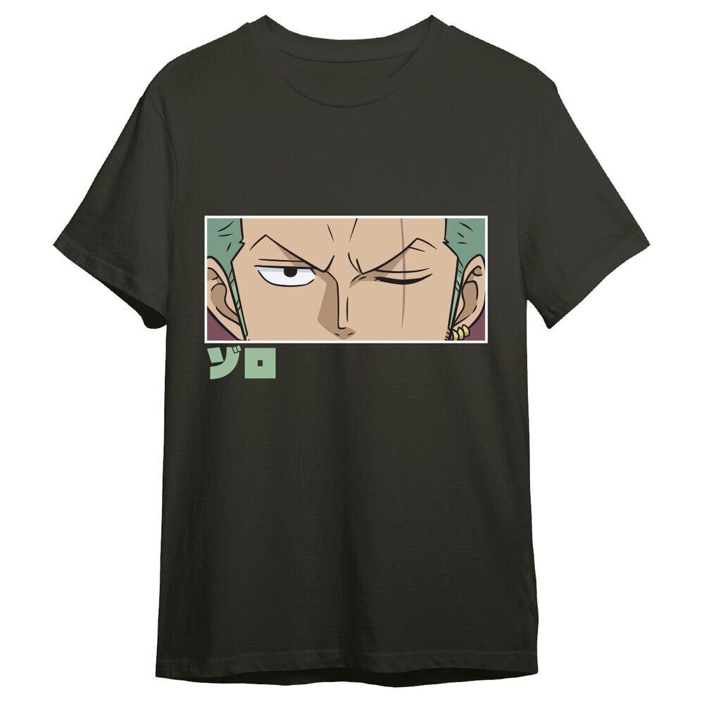 Comic Studio T-Shirt Einteiliges Roronoa Zoro Eyes T-Shirt für Erwachsene